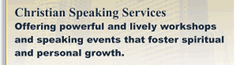 Christian Speaking Services